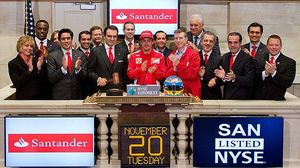 Alonso, en el tancament de la Borsa de Nova York, aquest dimarts.
