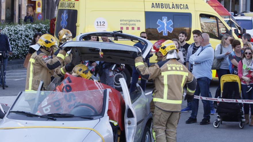 Una activitat dels Bombers a Girona l&#039;any passat