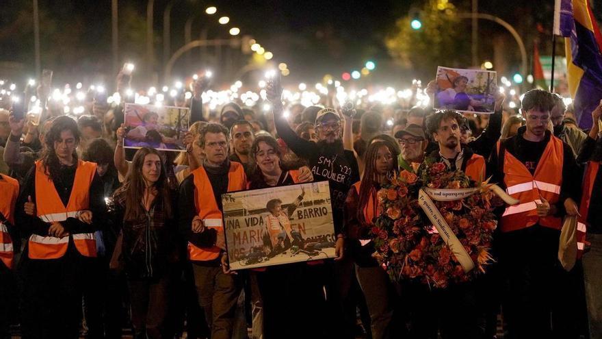 La marcha en recuerdo de Maricarmen en Madrid, en imágenes