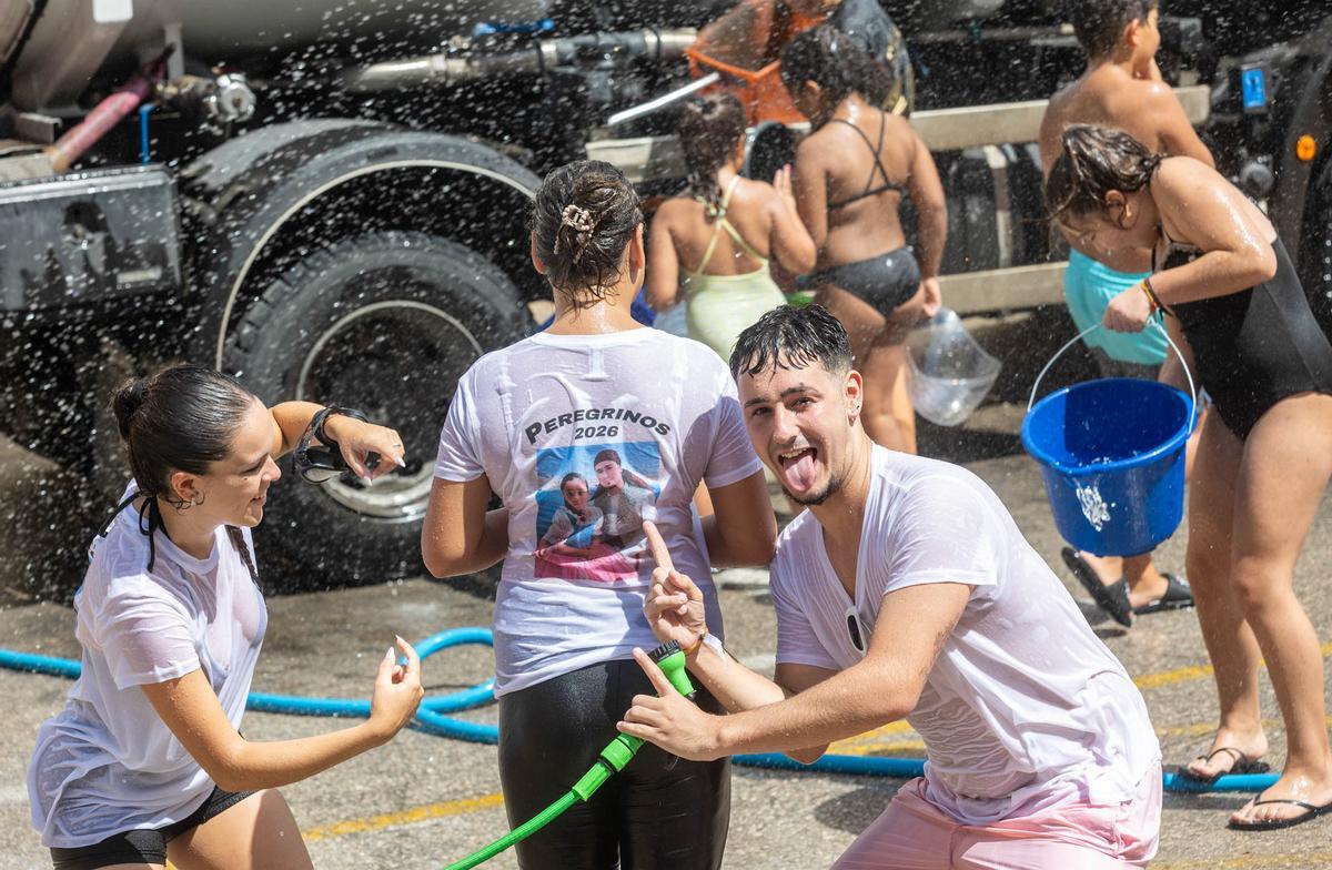 Las imágenes de la banyà de las fiestas de San Roque