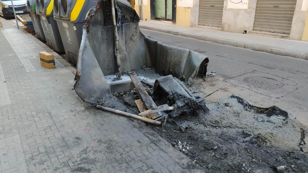 San Lorenzo Existe denuncia la quema de contenedores en el barrio