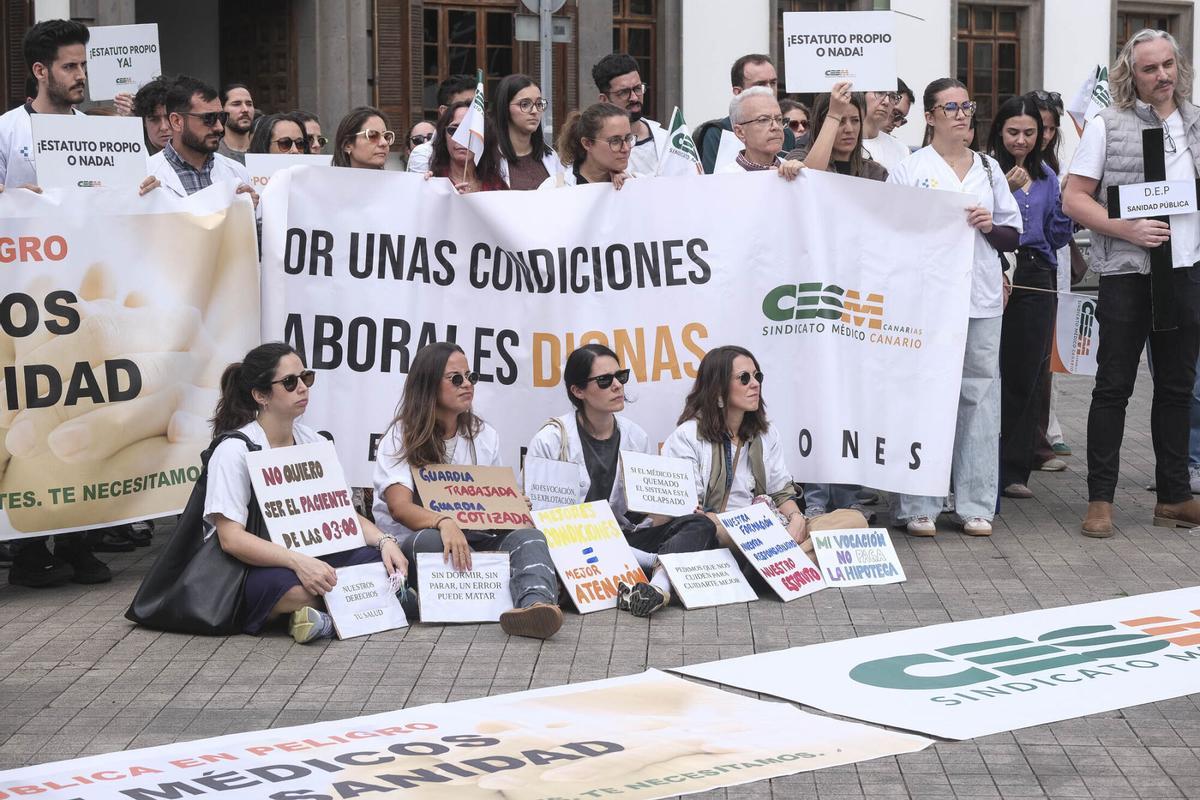 Huelga de médicos en Las Palmas de Gran Canaria (16/03/2026)
