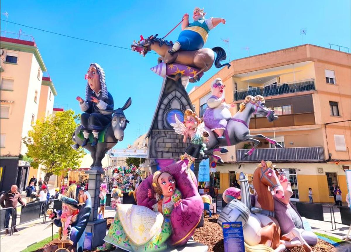 Imagen de la falla La Victoria.