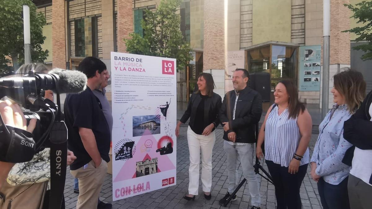 La candidata del PSOE al Ayuntamiento de Zaragoza, Lola Ranera.