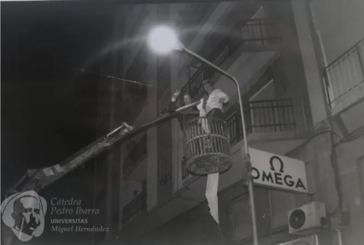 Manuel Ortuño Cerdá y Eduardo García de Sola en campaña electoral (1993)