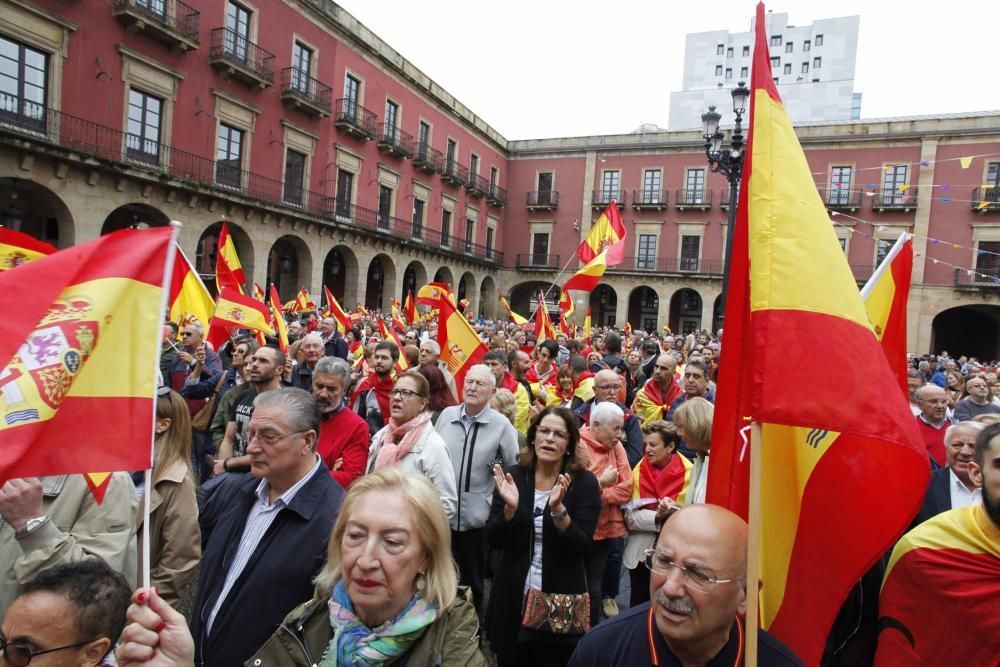 Manifestación en Gijón por la unidad de España