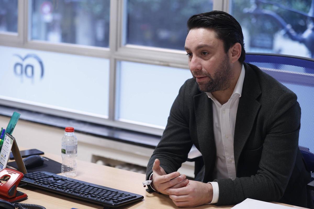 Andrés Ruiz, durante la entrevista.