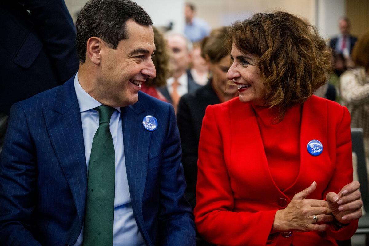 Juanma Moreno y María Jesús Montero