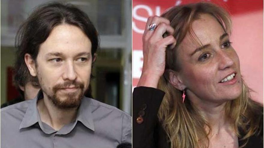 Pablo Iglesias y Tania Sánchez.