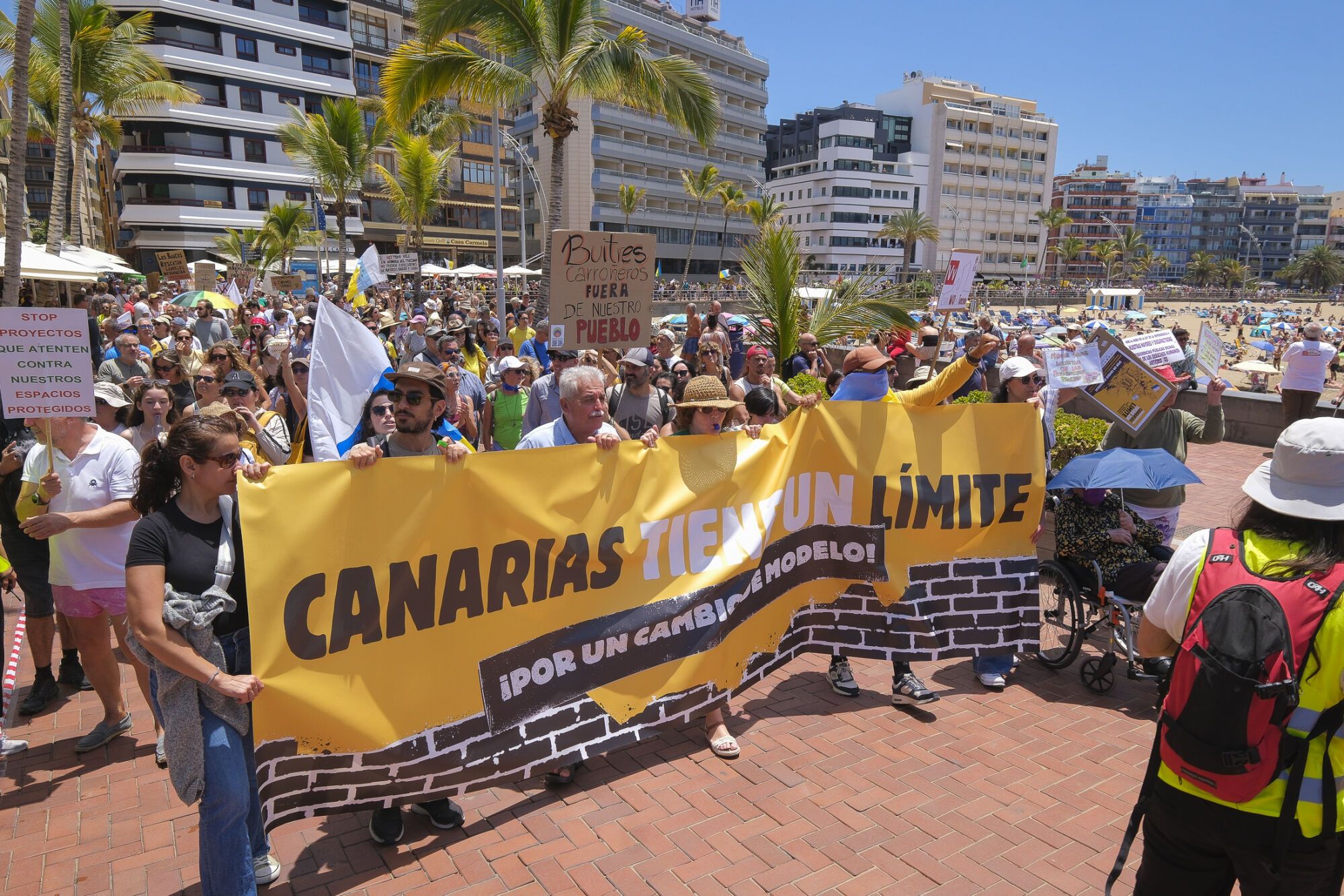 Manifestación Canarias tiene un límite 18M en Las Palmas de Gran Canaria