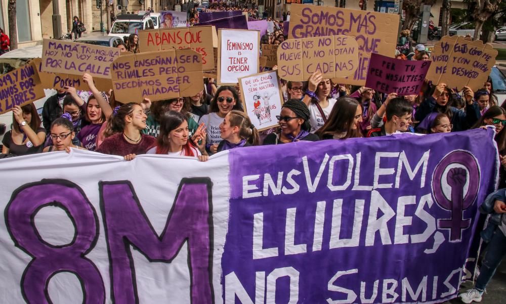 Movilización feminista en Alcoy