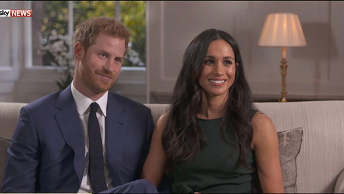 El príncipe Harry y Meghan Markle durante su entrevista para la BBC