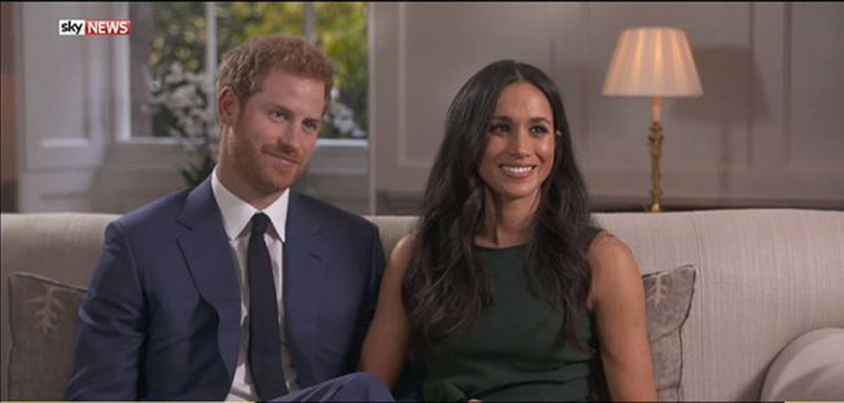 El príncipe Harry y Meghan Markle durante su entrevista para la BBC