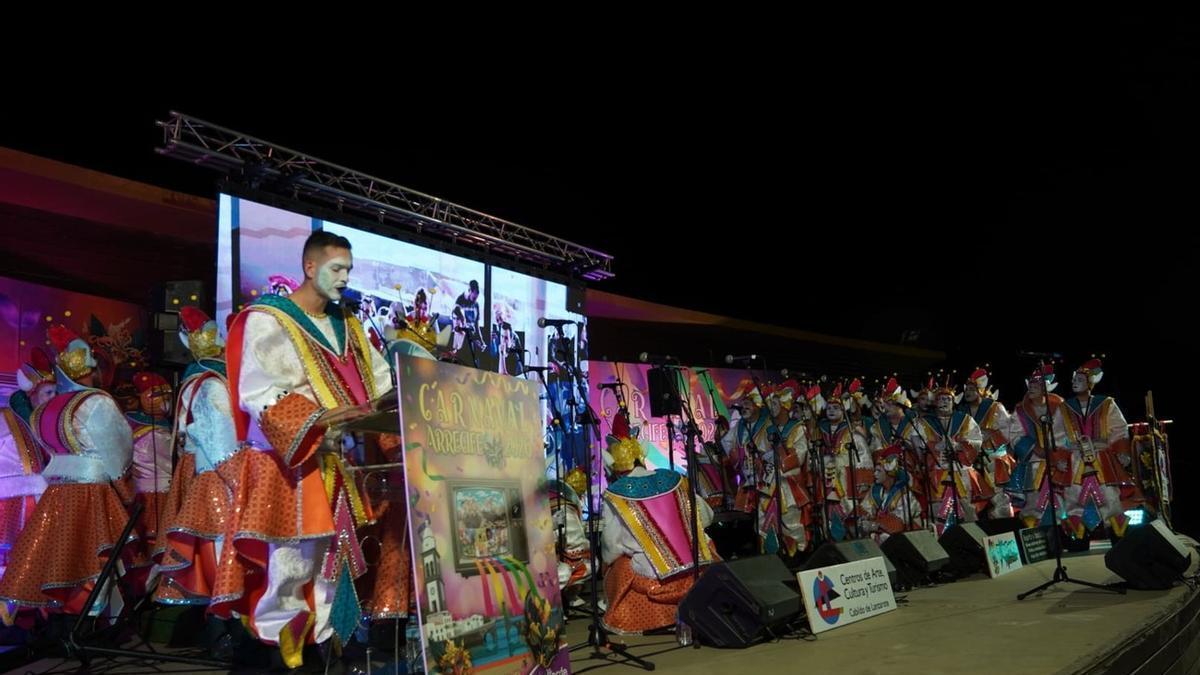 Pregón de la Murga Afilarmónica Los Tabletúos en el Carnaval de Arrecife 2026