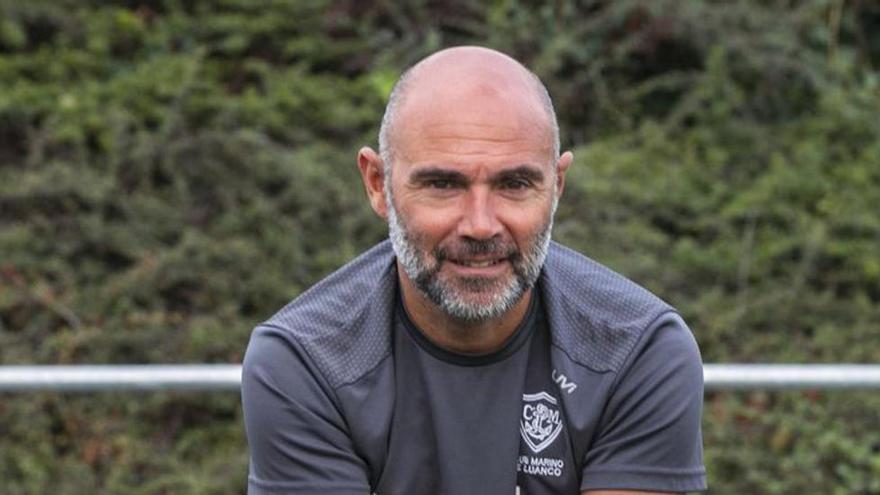 El ya entrenador de la SD Compostela, Manel Menéndez