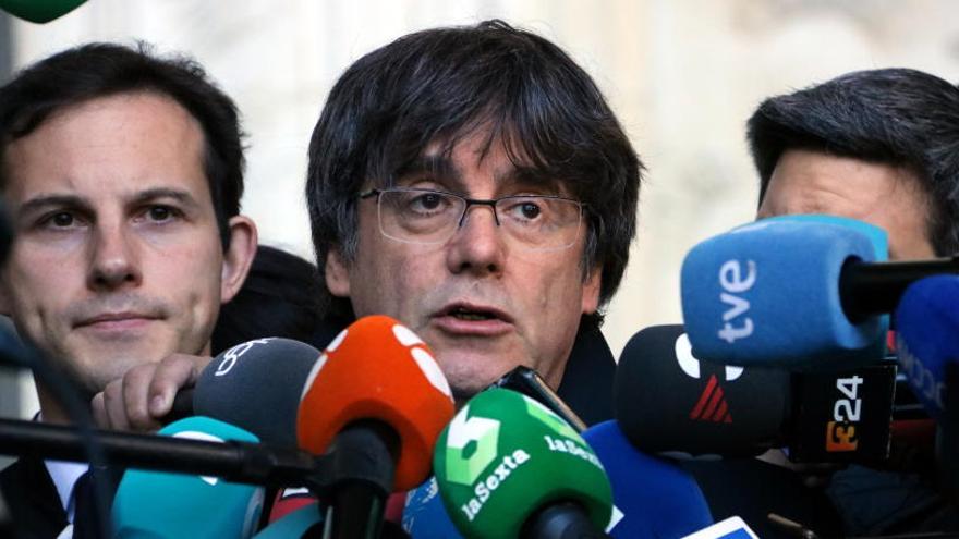 L&#039;expresident Carles Puigdemont, aquest matí.