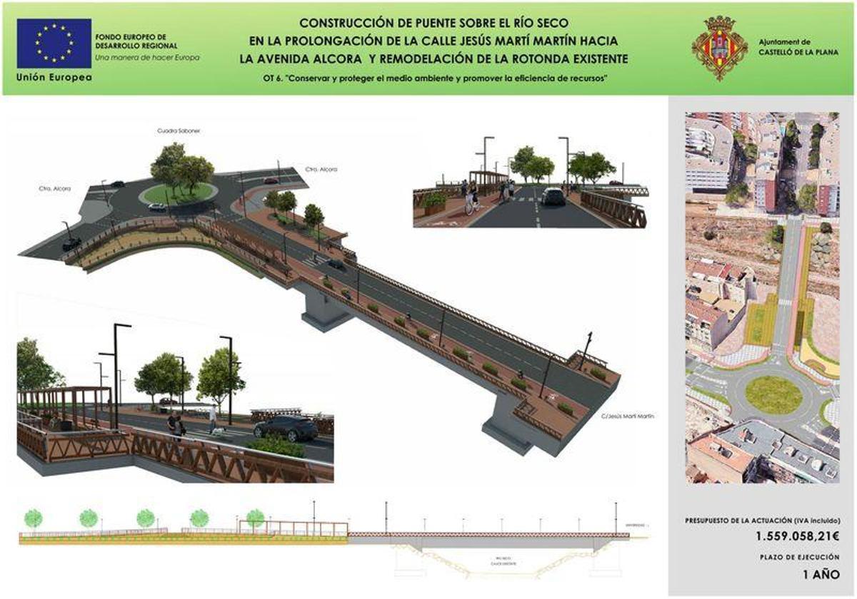 El nuevo puente sobre el río Seco costará 1,5 millones