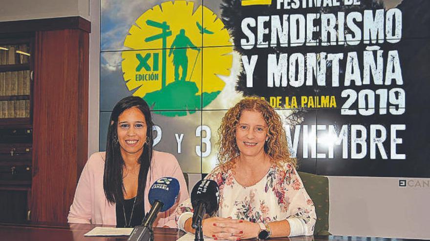 Raquel Díaz (derecha) y Yurena Pérez defendieron la importancia de este festival.