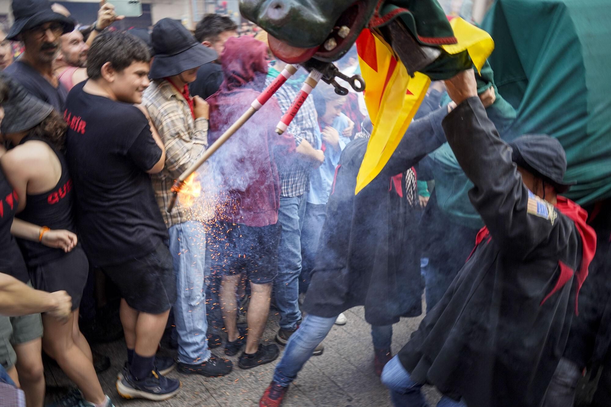 Així s'ha viscut el passacarrers de Patum de dissabte