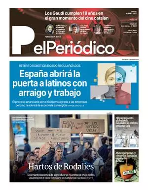 La portada de EL PERIÓDICO del 8 de febrero de 2026