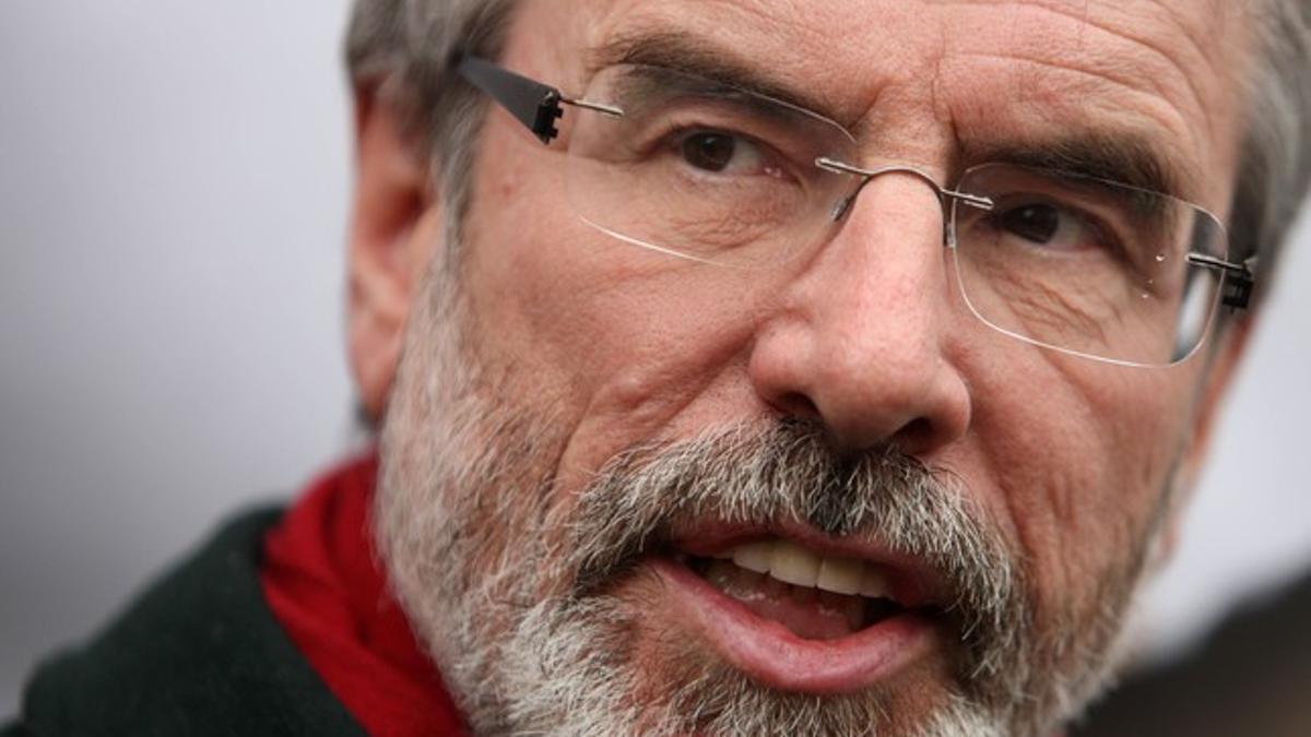 El presidente del Sinn Féin, Gerry Adams