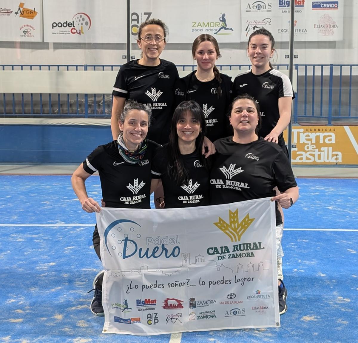Equipo de Pádel Duero Caja Rural Zamora de la Liga PádelCyL