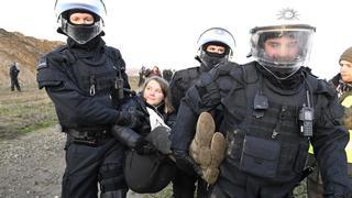 Detenida Greta Thunberg en la protesta contra las minas de Lützerath