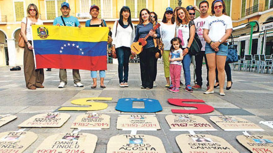 Protesta de la comunidad venezolana