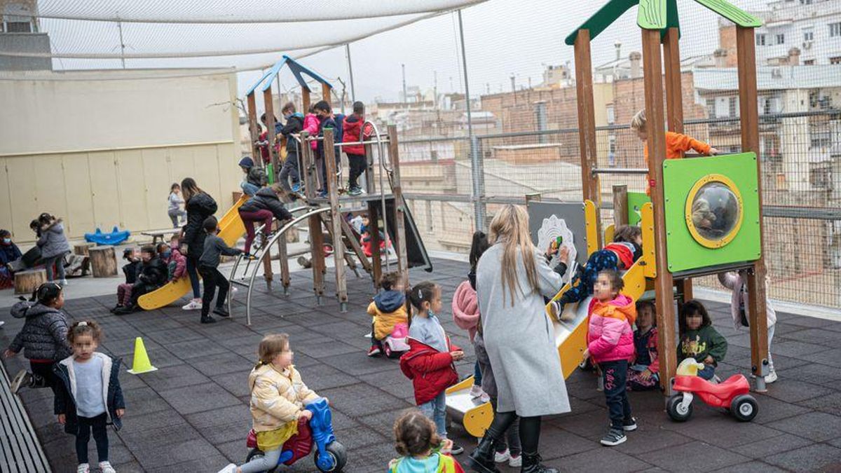 Patio de un centro de Educación Infantil.