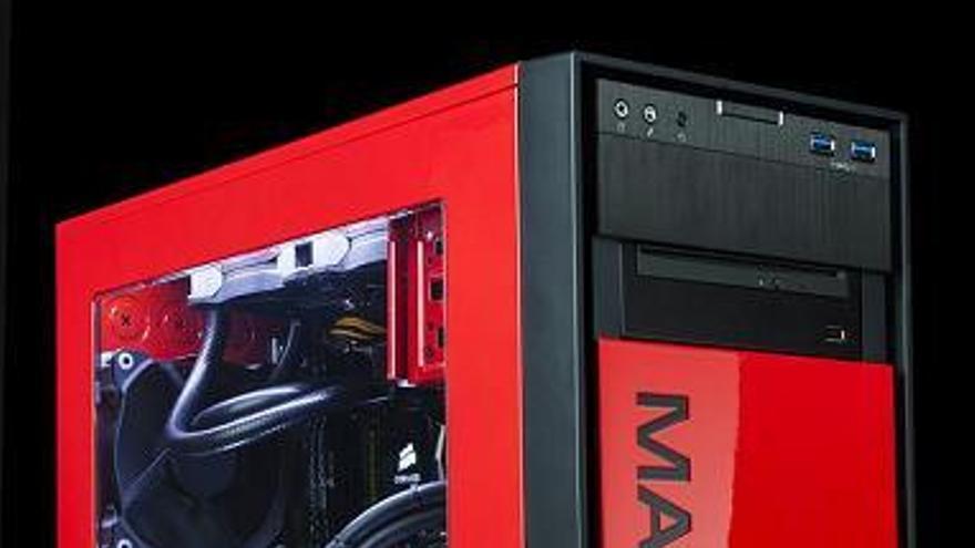 Rojo Ferrari para una workstation de máxima potencia
