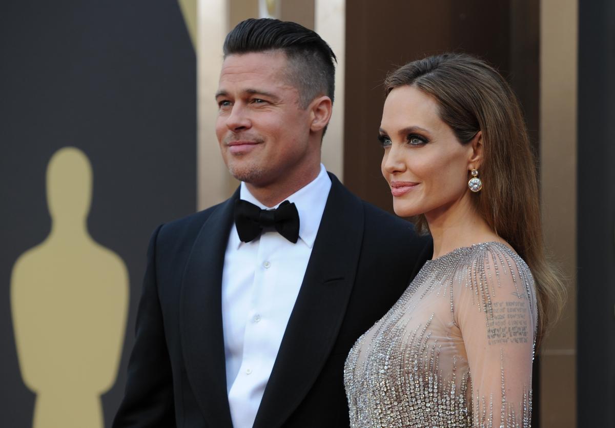 Brad Pitt y Angelina Jolie, en 2014.