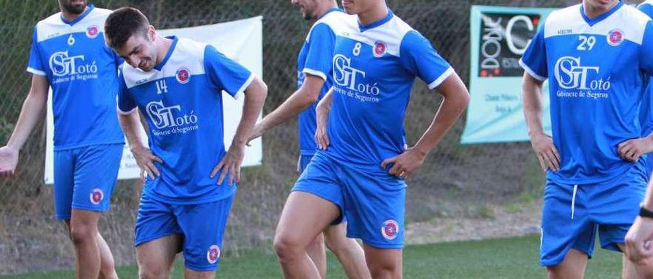 Los de la UD Ourense han entrenado toda la semana para enfrentarse al Polvorín FC. // Iñaki Osorio