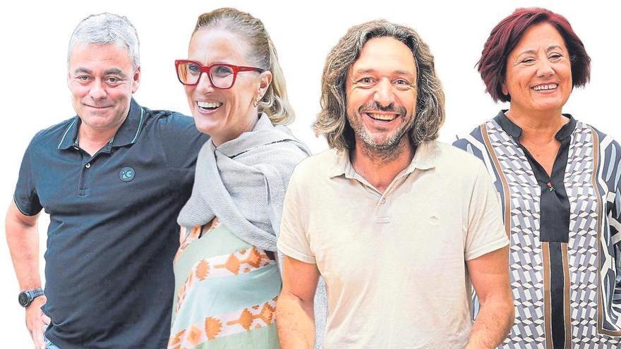 Unas primarias con el partido revuelto en Gijón: Lara Martínez, José Ramón Tuero, Carmen Moreno y Alberto Ferrao miden sus fuerzas conscientes de la dificultad de lograr los avales necesarios