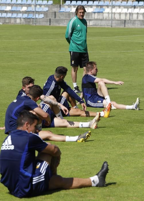 Entrenamiento del Oviedo en El Requexón