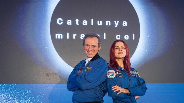 Pedro Duque i Sara García Alonso