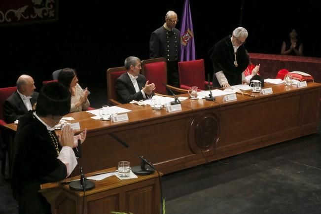 Delia Padrón Acto apertura del curso en la ULL , universidad , rector manuel ledesma reyes , presidente fernando clavijo , rector de las palmas , josé regidor garcía