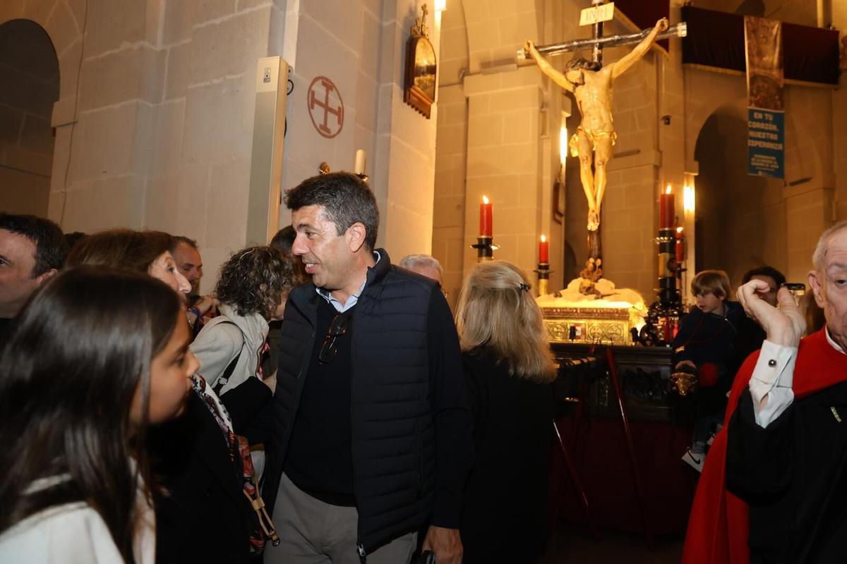 Mazón, en la salida del Cristo de la Buena Muerte del año pasado.