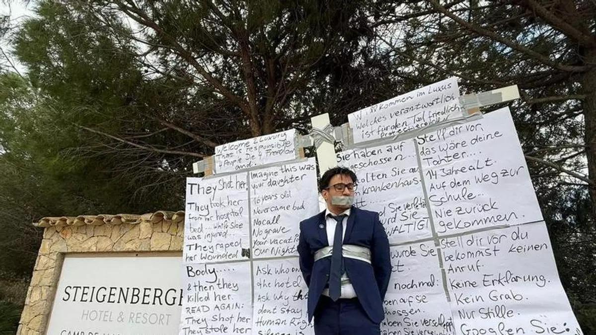 Protesta ante un hotel de lujo en Mallorca por sus vínculos con el régimen iraní: “Para nosotros es como una bofetada"