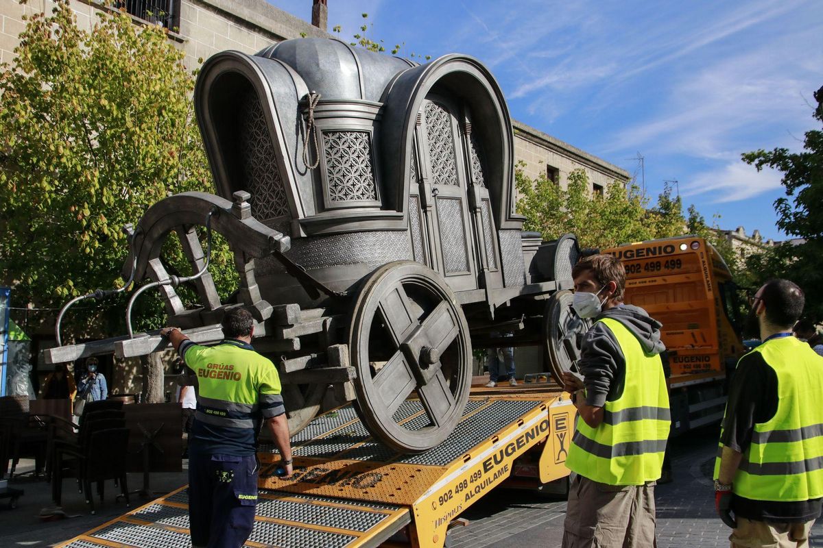 Material para el rodaje de Cáceres.