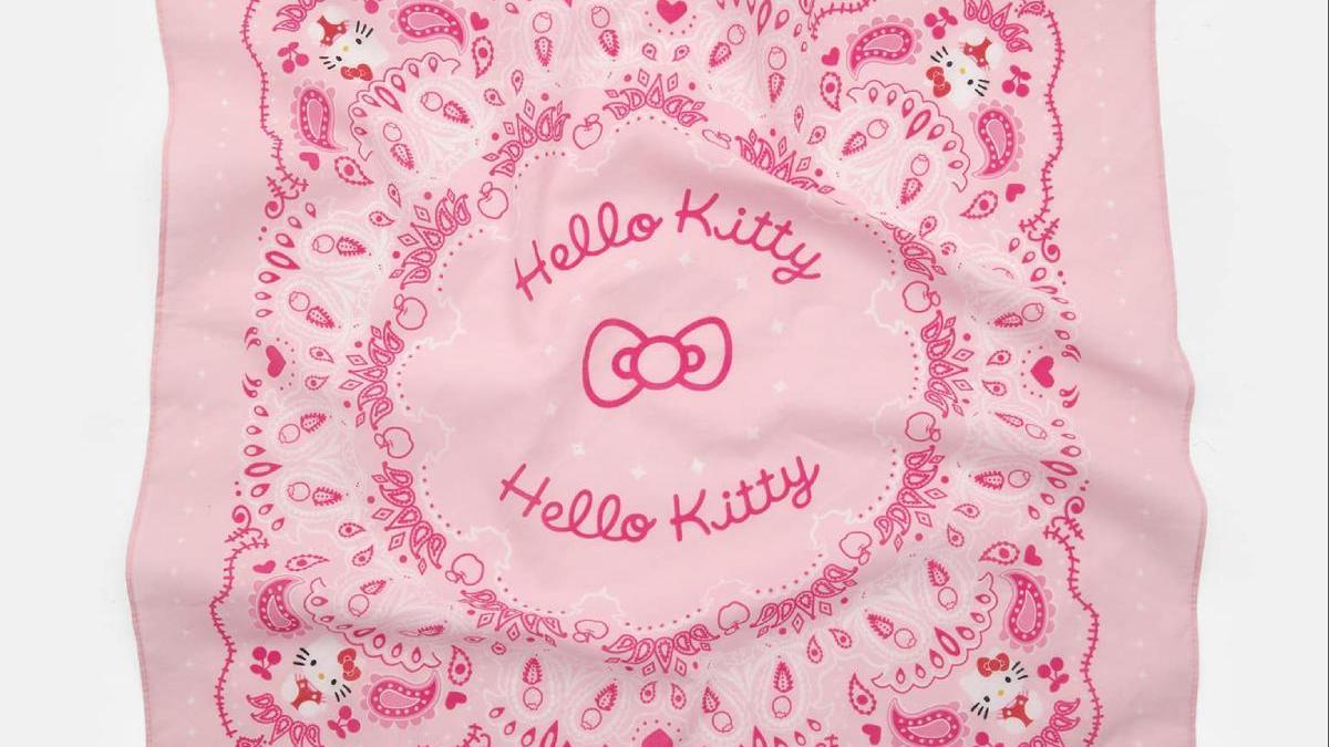 PAÑUELO BANDANA ROSA HELLO KITTY