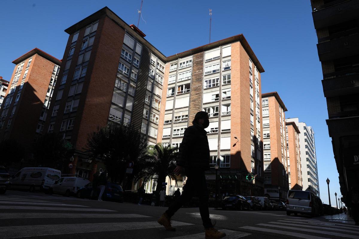 Edificios en el barrio de La Arena.