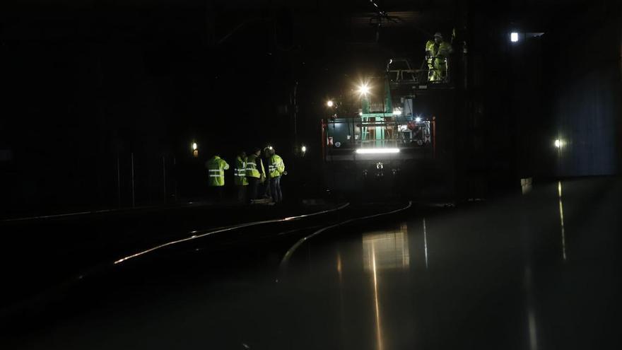 Zaragoza recupera la normalidad ferroviaria: reparada la avería que inutilizó el túnel de Goya