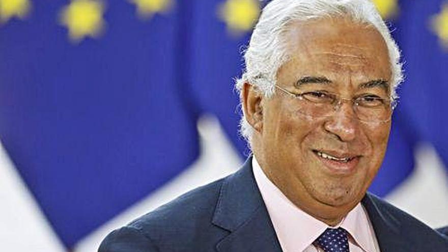 El líder del Partit Socialista, António Costa en un acte electoral