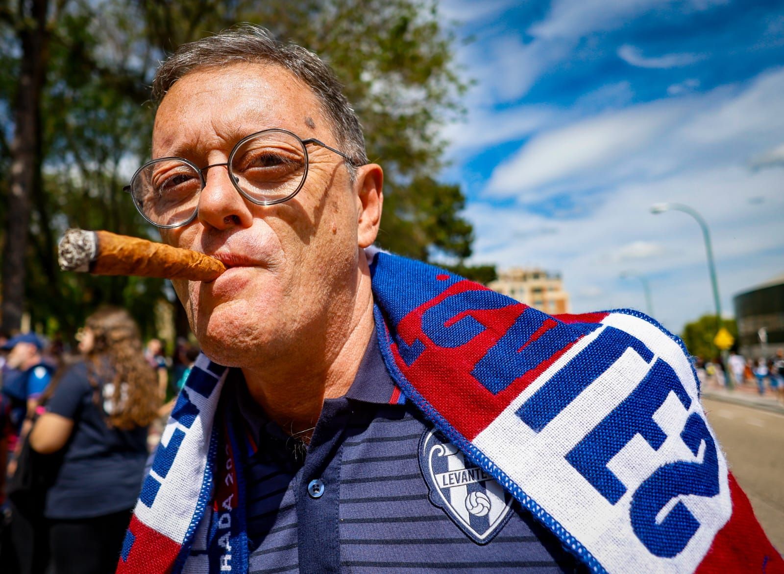 Explosión granota en la llegada del Levante UD a El Plantío