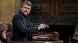 El diputado de ERC Francesc Marc Alvaro en el Congreso de los Diputados, a 27 de febrero de 2024, en Madrid (España).