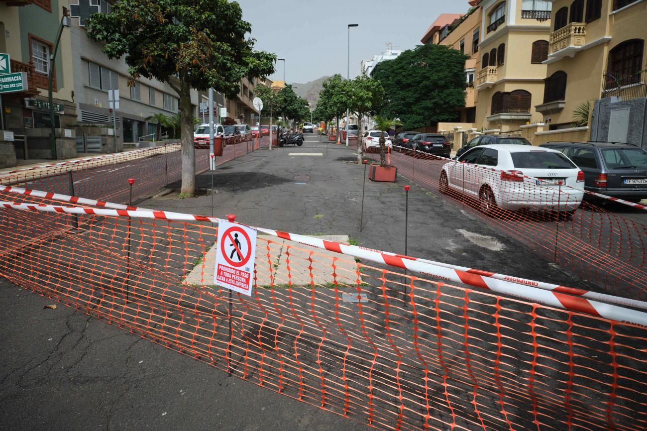 Obras de repavimentación de la Avenida 25 Julio, en Santa Cruz