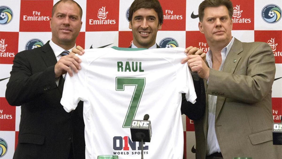 Raúl, el día de su presentación