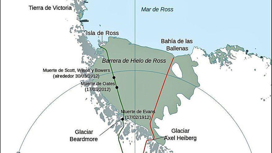 Expediciones de Amundsen y Scott.