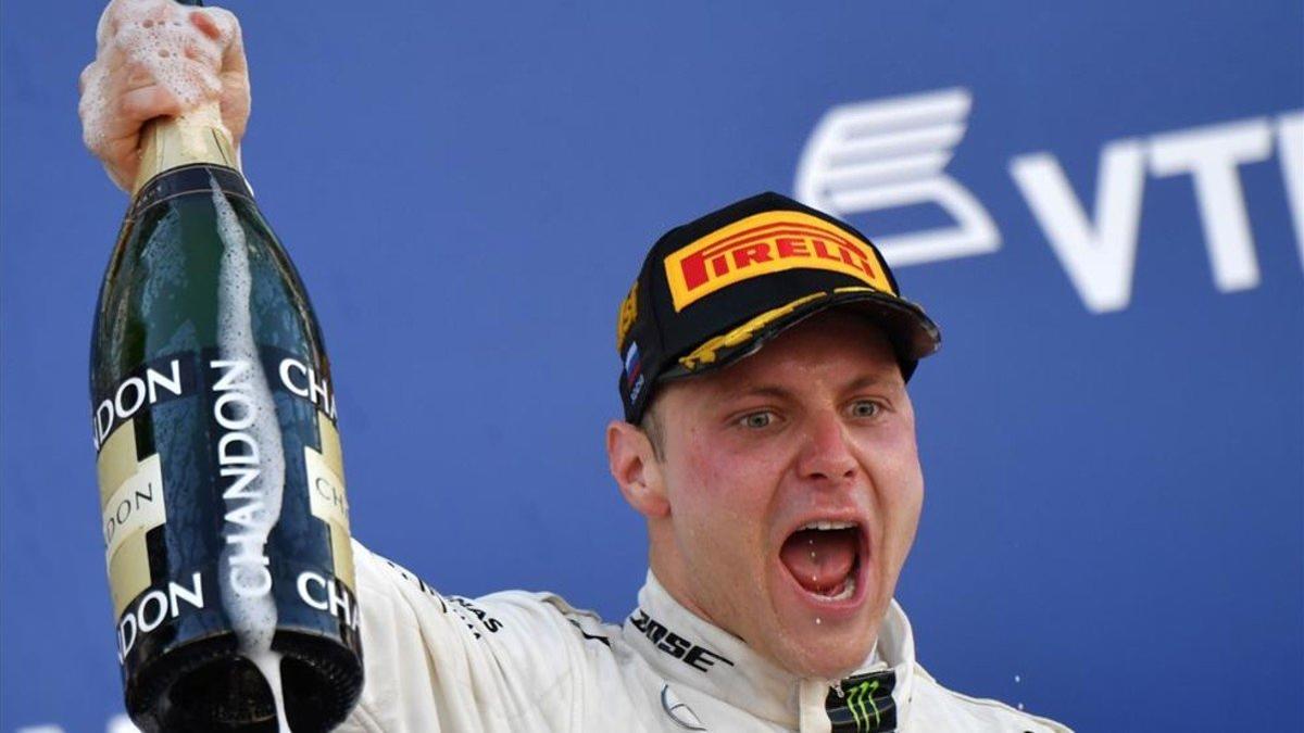 Bottas, eufórico por su victoria en Sochi