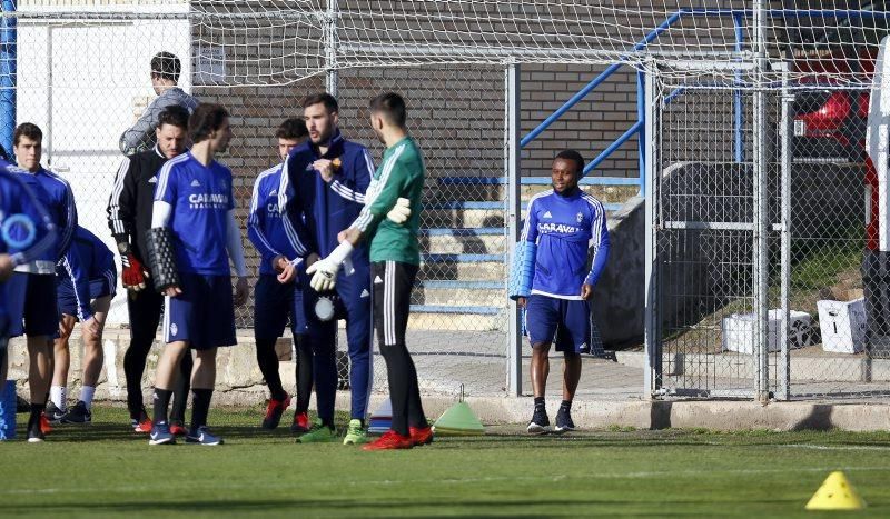 Entrenamiento del Real Zaragoza el 30 de enero